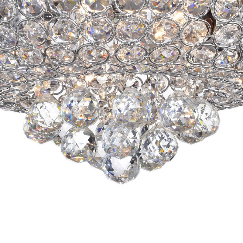 Mckee 4 - Light 14.2" Chrome Unique Bowl Flush Mount