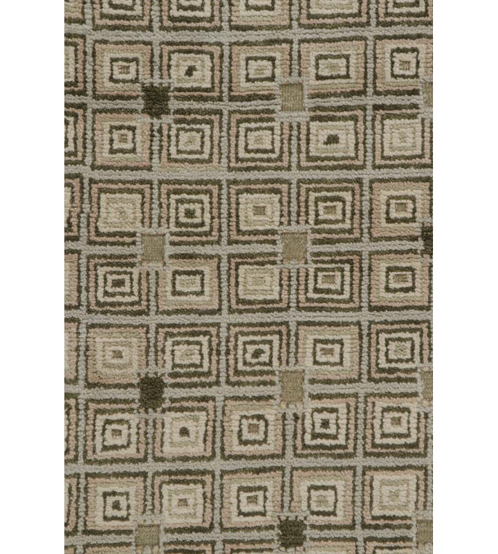 Art Deco Handmade Kilim Wool Geometric Area Rug, Rectangle 10' x 14'