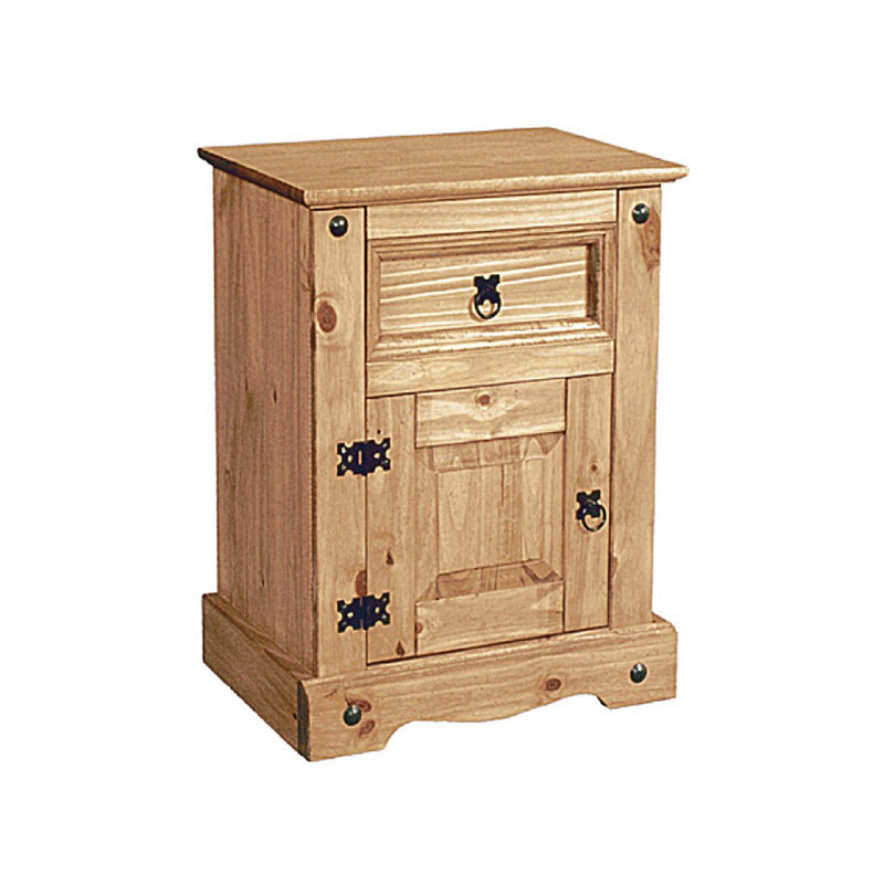 Dean 52cm W Solid Wood Bedside Table