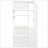 Tall Wooden Storage Cabinet with Multi-functional Spaces, Modern Entrance Organizer for Hallway and Living Room-127255388