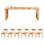6 - Person Solid Wood Top Double Pedestal Base Dining Set