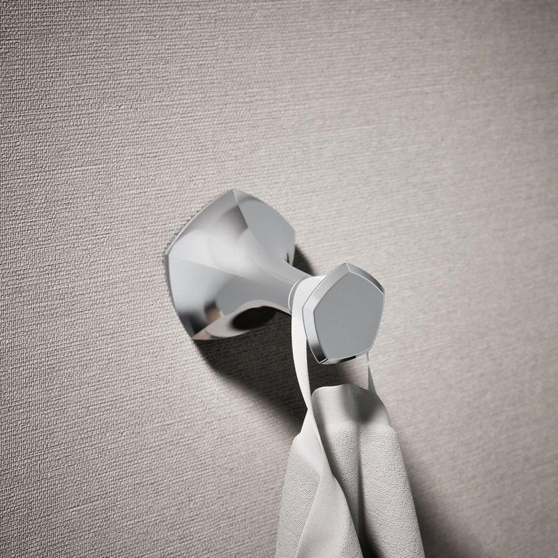 Occasion Wall Mounted Robe Hook, Chrome poli