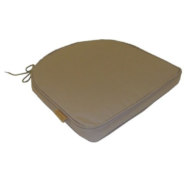 D Pad Bar Stool Cushion, Taupe