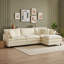 Canapé modulaire en L avec repose-pieds mobile-917004014