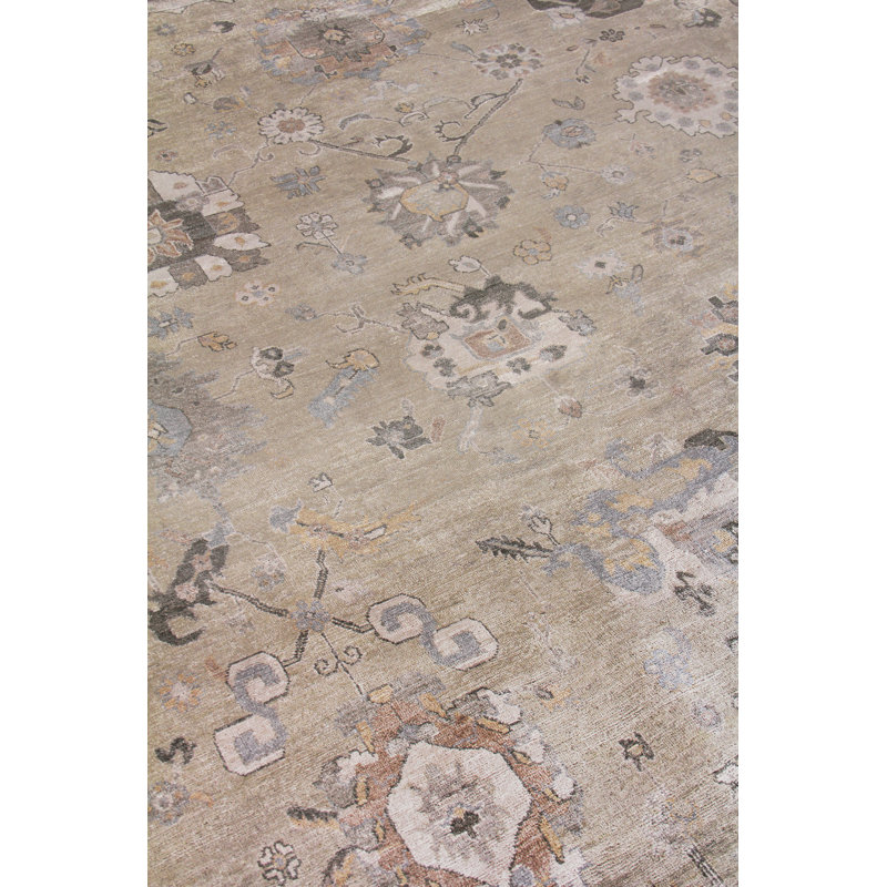 Museum Oriental Area Rug in Beige, Rectangle 6' x 9'