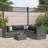 Latitude Run® 7 Piece Patio Lounge Set With Cushions Gray Poly Rattan-14557545-14557547-14557546