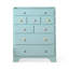 Meuble d'appoint moderne en bois massif bleu-2043325206