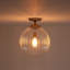 Plafonnier simple semi-encastré 1 lumière