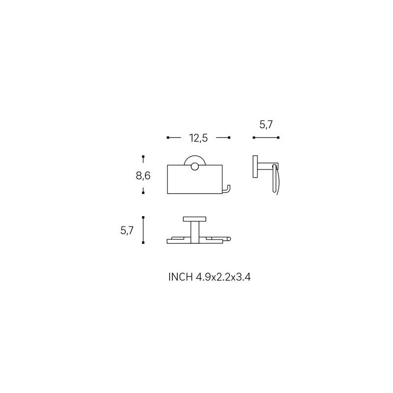 Cyenthia Wall Mounted Toilet Paper Holder