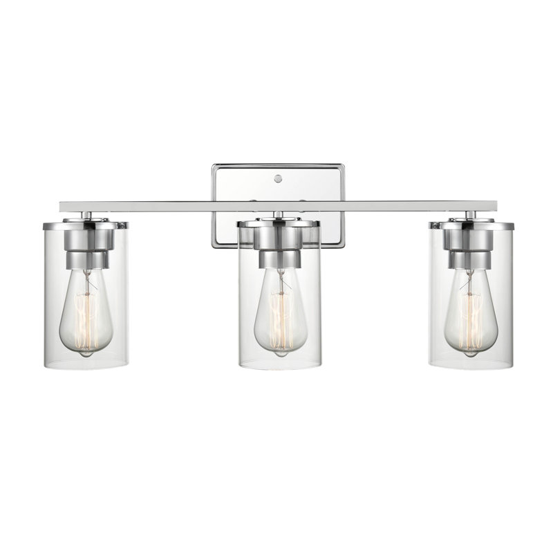 Bluntson 3 - Light Dimmable Vanity Light, Chrome
