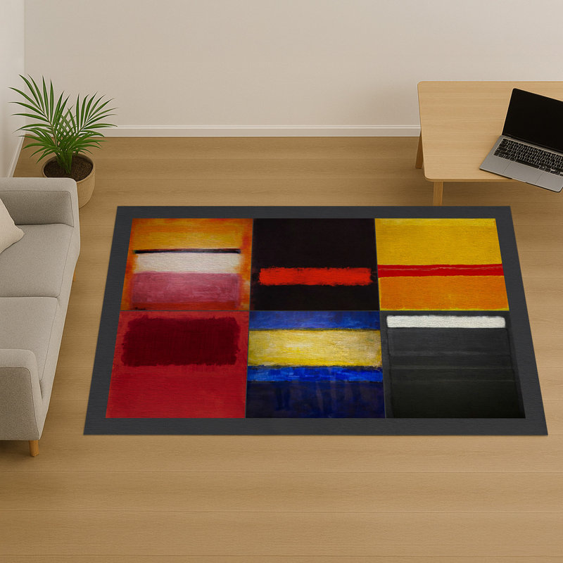 Geometric Area Rug, Rectangle 90 x 150 cm