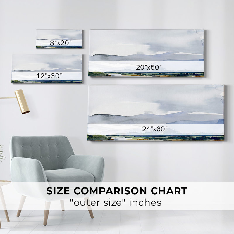 " Blue Ridge I ", 24" H x 60" W x 1.5" D