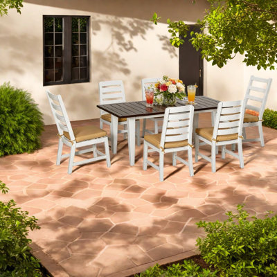 Spacious Aluminum Patio Dining Sets, Rust-resistant, Outdoor Family Entertainment
