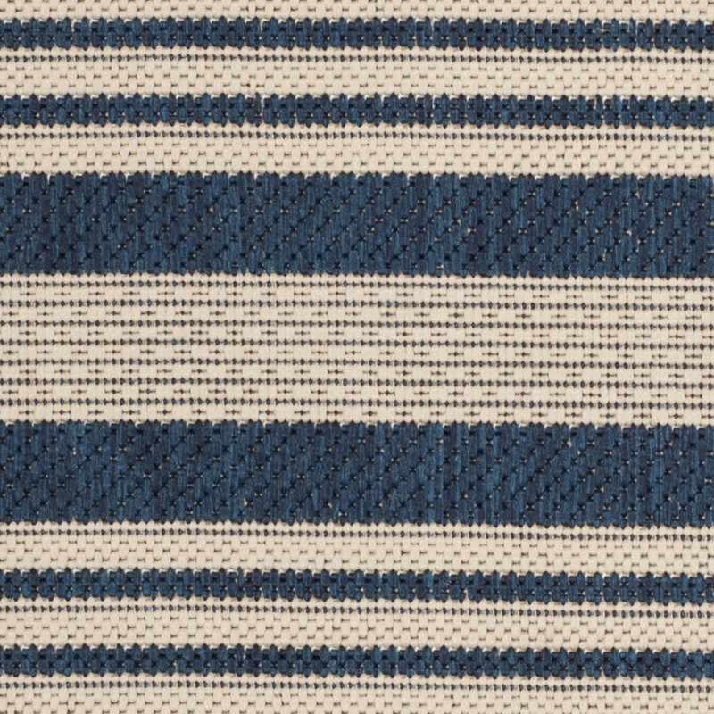 Arneshia Striped Navy/Beige Indoor / Outdoor Area Indoor/Outdoor Area Rug, Rectangle 11' x 15'
