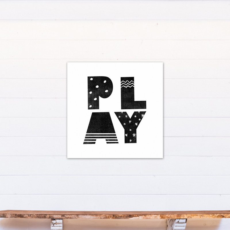 Mackin Play, art encadré, Toile tendue, H 30 po x l 30 po x P 1,25 po