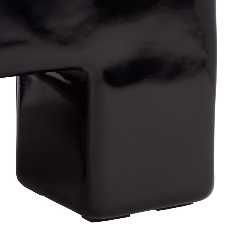 Laiyba Concrete Coffee Table, Black