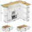 Bar Cabinet, L-Shaped Home Bar Table With Drawers And Doors