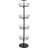 Household Essentials 4-Tier Shoe Storage Tree, Matte Black
