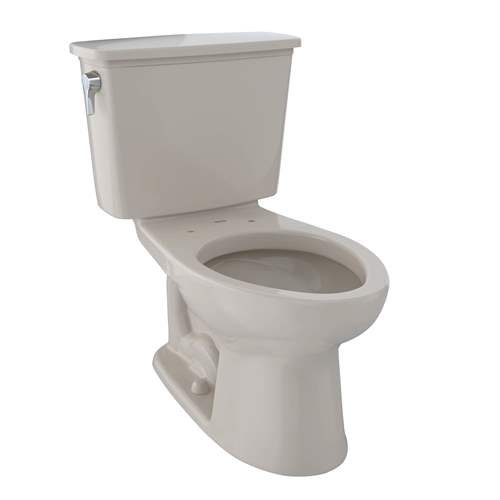 Toilette allongée deux pièces TOTO® Eco Drake®, Os, Côté gauche