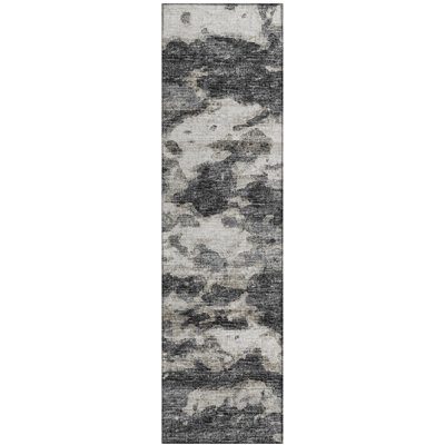 Washable Abstract Indoor / Outdoor Rug