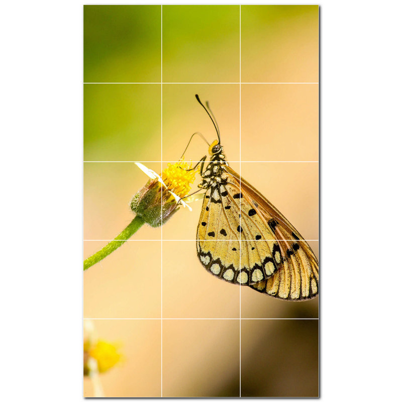 Murale décorative en céramique 4,25 po x 4,25 po