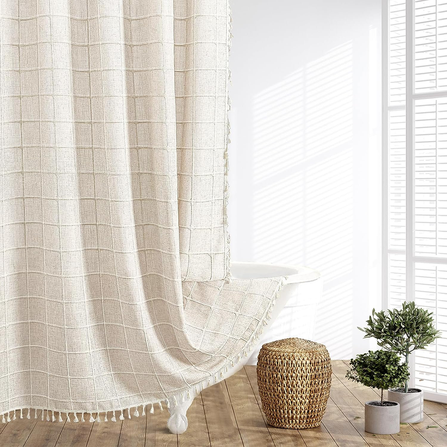 Ebern Designs Kravits Geometric Shapes Shower Curtain & Reviews Wayfair