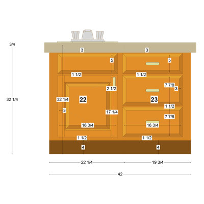 Cleary 42'' Single Bathroom Vanity Base Only