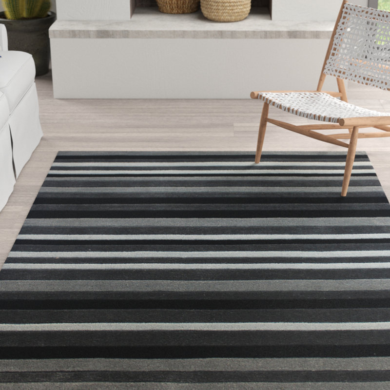 Isabel Striped Hand Woven Area Rug, Rectangle 160 x 230cm