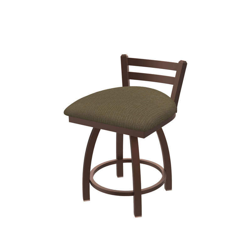 Tabouret de coiffeuse Jackie, Tissu liège graphique, Bronze