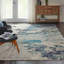 Teal/Blue Rug, Abstract Graphics Rug, Stain Resistant Rug, Modern Rug For Bedroom, & Dining Room-606663238