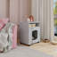 Lit d'appoint rectangulaire, maison pour chat, table d'appoint pour chat caché-88880133-88880134