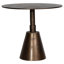 Sunbury 34-Inch Round Aluminum Oil Brass Finished Pedestal Base Bistrotable