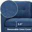 Canapé-lit rembourré de 74 po Atiye-1676900550
