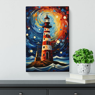Lighthouse Abstract No.2 - Wrapped Canvas
