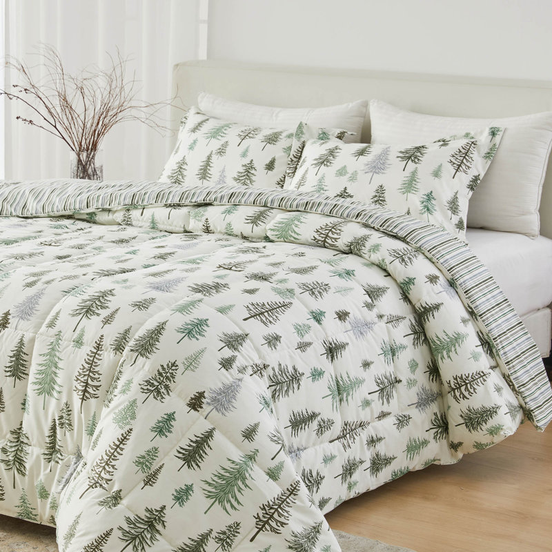 Microfiber Comforter Set with Shams, King Comforter + 2 King Shams, Truckee