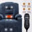 With Power Lift Function Recliner Chair With Massage Function And With Heating Function, With Overstuffed Design Wide Recliners, With Heavy-Duty Motion Mechanism With USB Port And With Type-C Port Port Ports, 2 Steel With Cup Holders, Blue, For Elderly U-1931696890