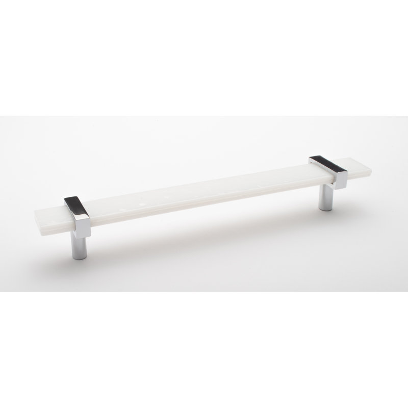 Adjustable 9" Length Bar Pull, Satin Brass/Black, 9"