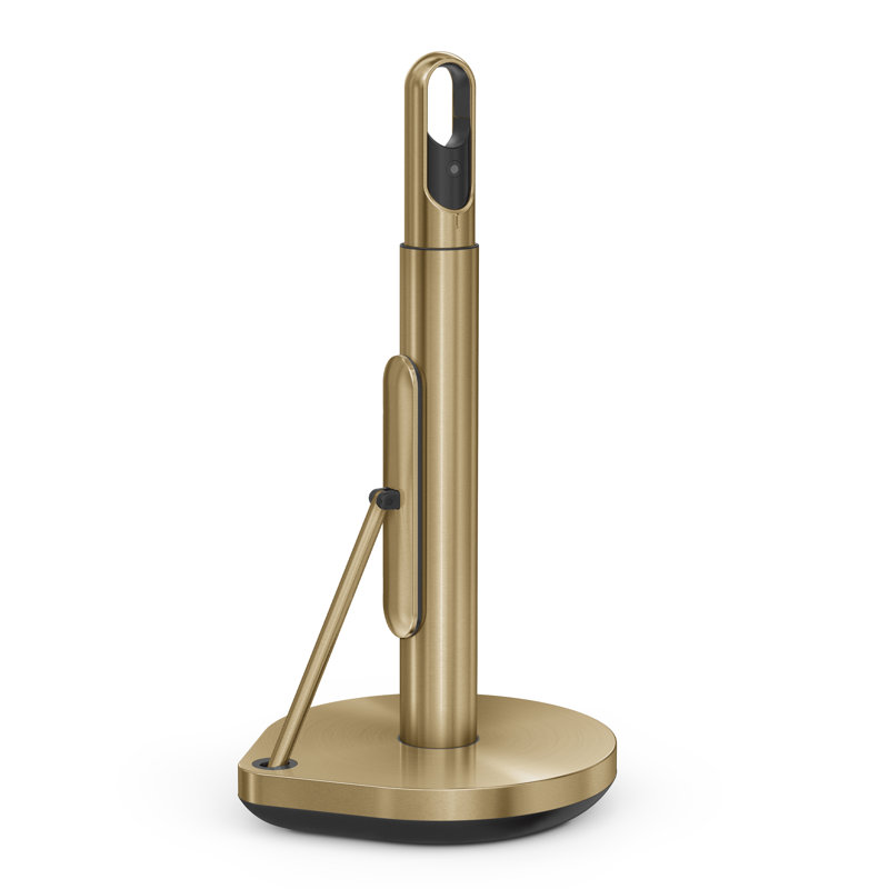 Simplehuman Paper Towel Holder with Spray Pump, Brass