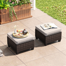 patio wicker ottoman