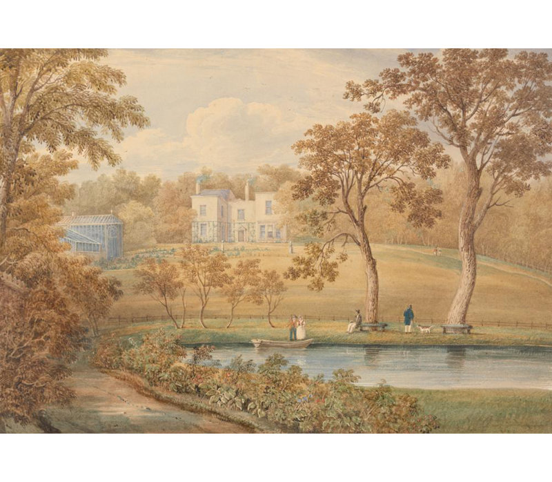 «A Regency House» par George Shepheard - Art mural sur toile tendue avec châssis, H 18 po x l 14 po