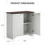 Buffet pour petite maison de ferme avec 2 portes et tablette réglable