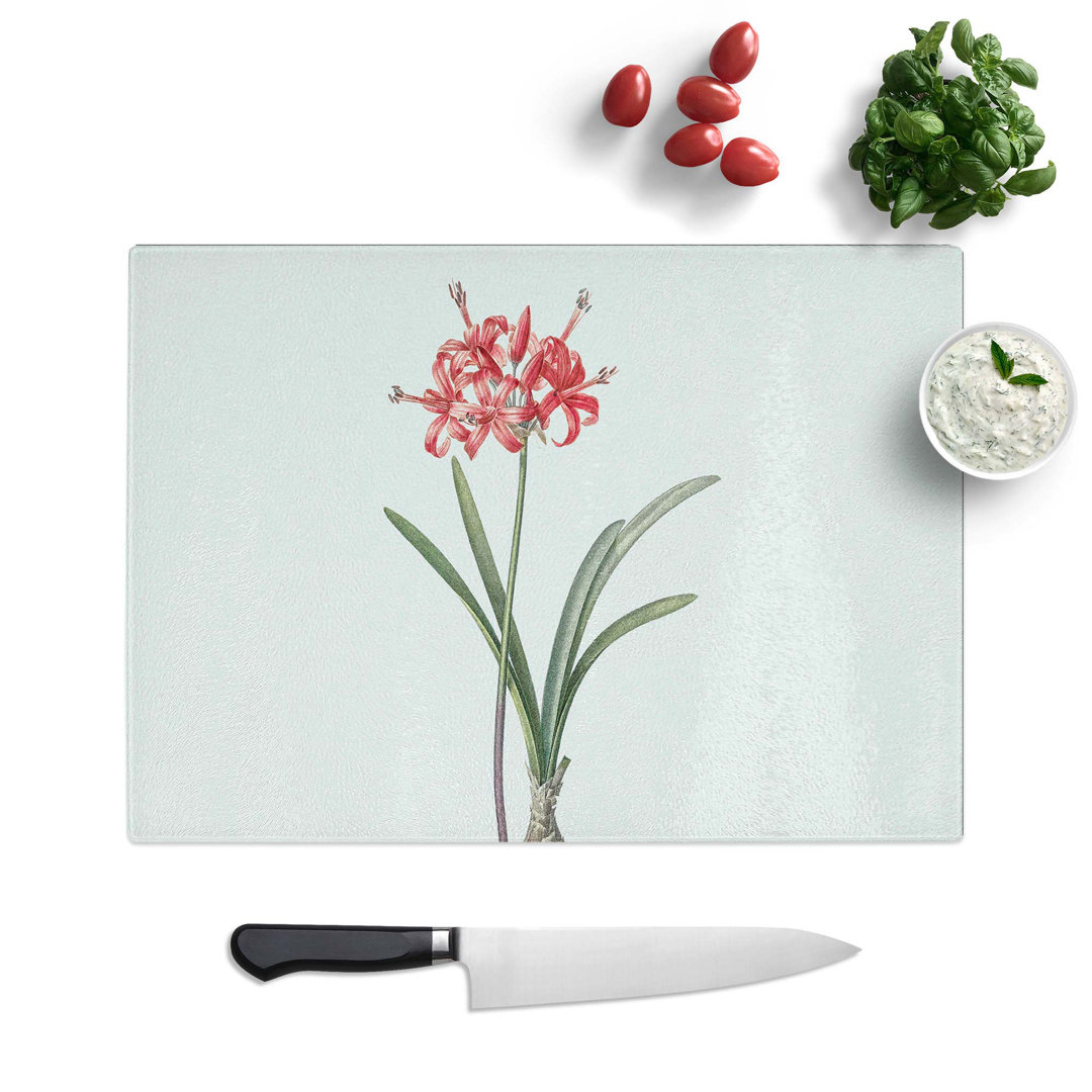 Glass Guernsey Lily by Pierre-Joseph Redoute Chopping Board