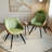 Set Of 2 Modern Faux Leather Swivel Dining Chairs, Upholstered Side Chairs For Kitchen & Living Room-1397434701