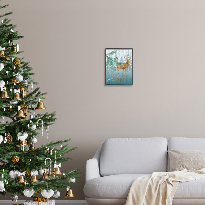 Christmas Blessings, Giclée encadrée noir minuit, H 14 po x l 11 po x P 1,5 po