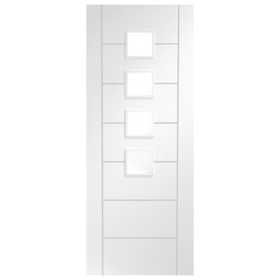 Internal Glazed White Primed Palermo