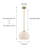 1-Light Dimmable Steel Pendant Light with Glass Shade