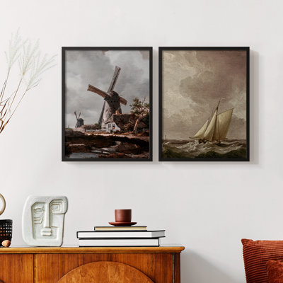 " Vintage Landscape XLI " 2 - Pieces