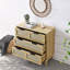 Commode moderne en rotin à 3 tiroirs-1386001221