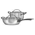RADIANT PRO Stainless with Brushed Titanium Finish 11-Pc Set