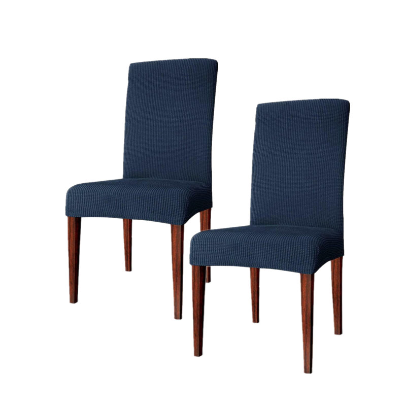 Housse pour chaise de salle à manger, Bleu foncé